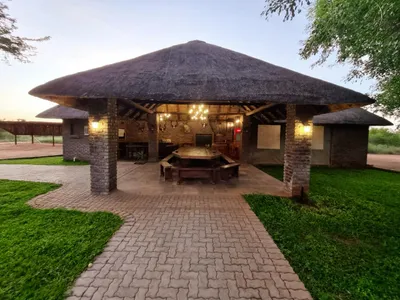Boma exterior at dusk