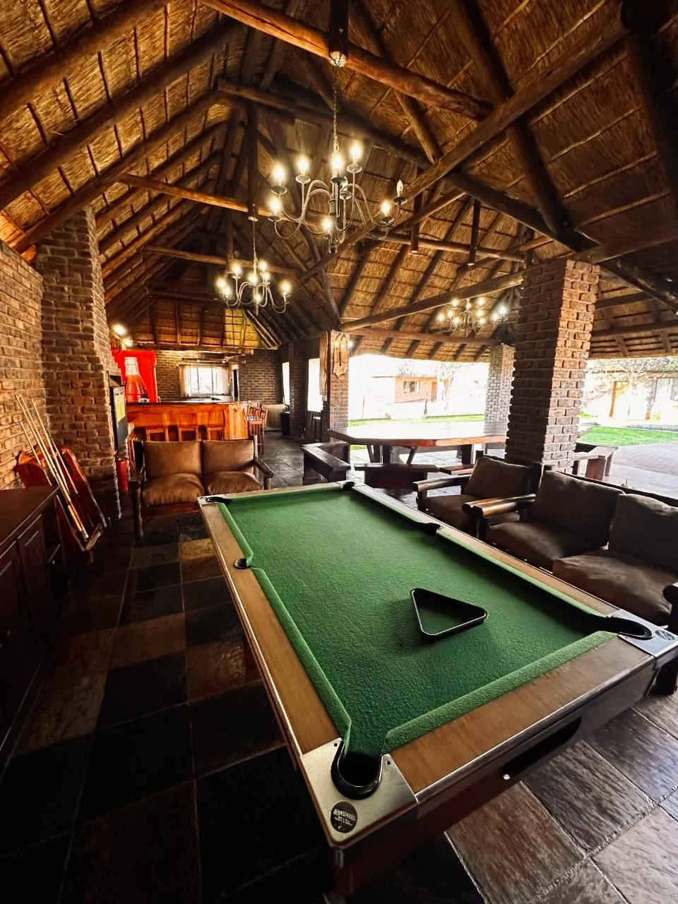Lounge and pool table